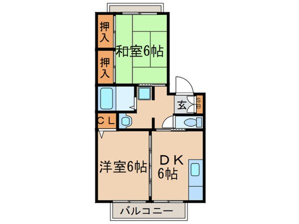 カ－サ竹風館の物件間取画像